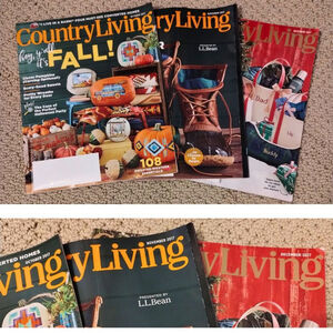 (MSC29) 3 Country Living Magazines - Oct, Nov, Dec. 2017
